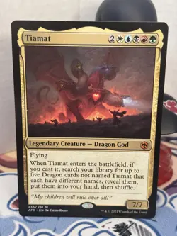 Magic the Gathering - Tiamat - Adventures in the Forgotten Realms Card - Image 1