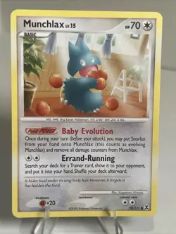 LPMunchlax 70/111 Regular/Non-Holo Rising Rivals AUTHENTIC Pokemon Card - Image 1