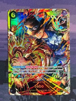 Sabo (120) SEC OP13-120 Carrying On His Will Foil Card Near Mint NM - Image 1