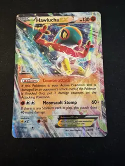 Pokemon TCG Hawlucha EX Holo Card 64/111 XY-Furious Fists - Image 1