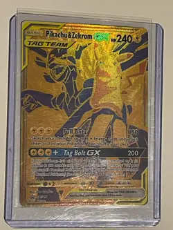 Pokemon TCG Pikachu & Zekrom GX SM248 Holo Promo Card NM - Image 1