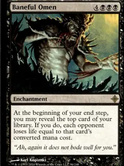 Rise of the Eldrazi #96 Baneful Omen - Image 1