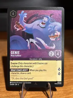 Disney Lorcana Genie - Wish Fulfilled 53/204 Azurite Sea Cold Foil - Image 1