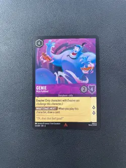 2024 Disney Lorcana Azurite Sea Cold Foil Genie Wish Fulfilled Rare 53/204 BJLZH - Image 1