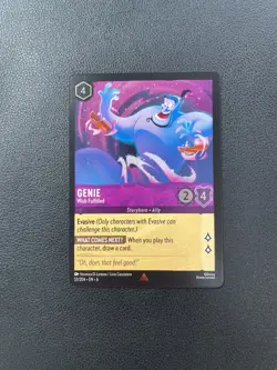 2024 Disney Lorcana Azurite Sea Cold Foil Genie Wish Fulfilled Rare 53/204 BJLZH - Image 1