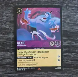 Disney Lorcana Genie - Wish Fulfilled 53/204 Azurite Sea Cold Foil - Image 1