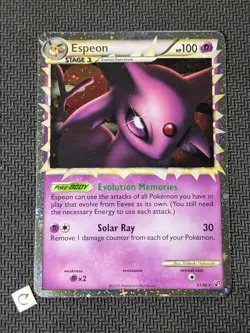 Espeon Prime 81/90 - HGSS Undaunted Ultra Rare Holo Pokemon TCG NM - Image 1