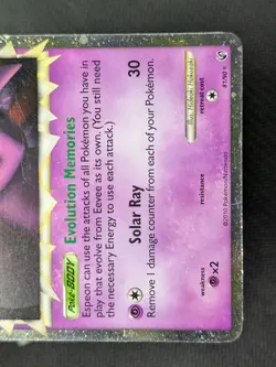 Espeon Prime 81/90 - HGSS Undaunted Ultra Rare Holo Pokemon TCG NM - Image 5