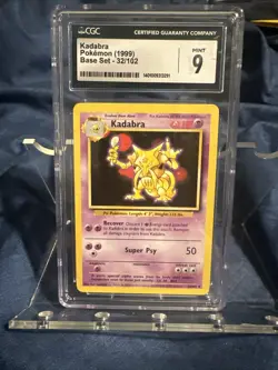 Pokemon TCG Kadabra Base Set 32/102 Regular Unlimited Uncommon - Image 1