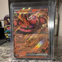 Pokemon TCG Oricorio ex 018/094 Phantasmal Flames Holo Double Rare Fire - Image 1