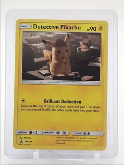 DETECTIVE PIKACHU 2019 POKEMON SUN & MOON BLACK STAR PROMO B #SM194 Q5747 - Image 1