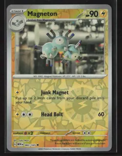 Magneton #082/165 SV: Scarlet & Violet 151 Reverse Holo Pokemon TCG NM/M - Image 1