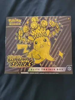 Pokemon TCG Scarlet & Violet Surging Sparks ETB Elite Trainer Box Factory Sealed - Image 1