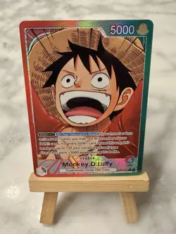 Monkey D Luffy OP13-001 L Leader Alt Art Carrying On His Will OPCG English - Image 1