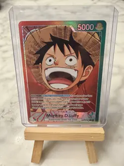 Monkey D Luffy OP13-001 L Leader Alt Art Carrying On His Will OPCG English - Image 3