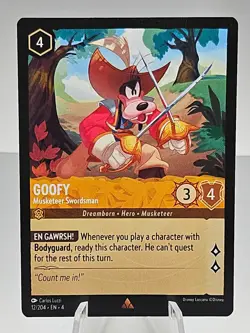 Disney Lorcana - Ursula’s Return - Goofy - Musketeer Swordsman - 12/204 Non Foil - Image 1