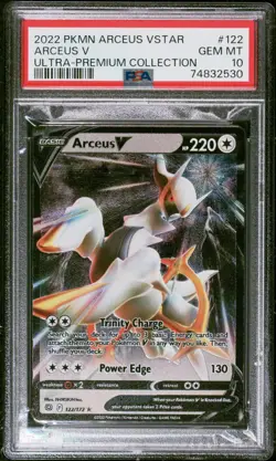 Arceus V - 122/172 - Ultra-Premium Collection - METAL - Pokemon Card - PSA 10 - Image 1