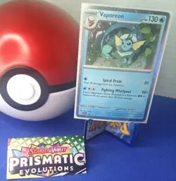 Pokemon | Vaporeon | SVP 168 Black Star Promo Cosmos Holo TCG Card BSP Prismatic - Image 1