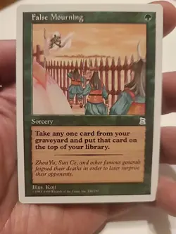 False Mourning Portal Three Kingdoms PLD Green Uncommon CARD (321222) ABUGames - Image 1