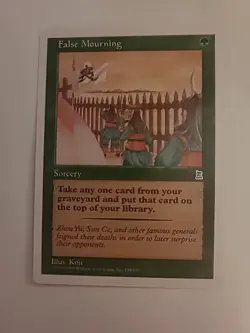 False Mourning Portal Three Kingdoms PLD Green Uncommon CARD (321222) ABUGames - Image 2