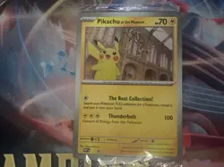 Pokemon TCG Pikachu At The Museum Jumbo Promo Card - SEALED - Image 1