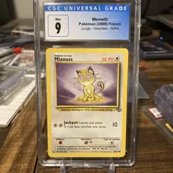 Pokemon Card Miaouss/Meowth 56/64 Jungle French NM - Image 1