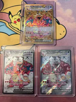 Charizard Pokemon card lot of 3 - Image 1