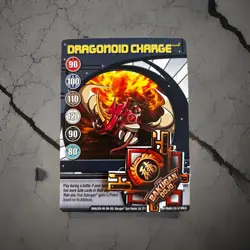 Bakugan New Vestroia Dragonoid Charge 🔵 Blue Ability Card 8/18 McD - Image 1