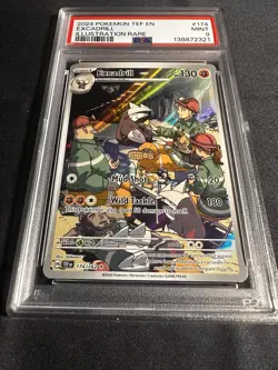Excadrill Illustration Rare PSA 9 Mint Temporal Forces Pokemon TCG Card 174/162 - Image 2