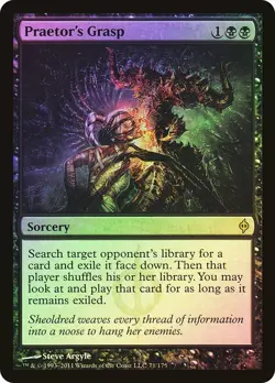 Praetor's Grasp Foil x1 New Phyrexia MTG Magic the Gathering Black Sorcery Card - Image 1