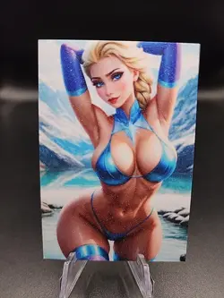 Elsa Frozen Anime Waifu Card Doujin ACG Goddess - Image 2