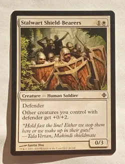 Magic MTG - Stalwart Shield-Bearers - Rise of the Eldrazi - NM - Image 1