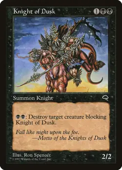 Tempest Knight of Dusk MTG Magic the Gathering NM - Image 1