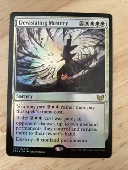 MTG Devastating Mastery Strixhaven: School of Mages #014/275 FOIL Rare NM/M - Image 1