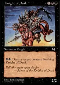 MTG - Knight of Dusk - Tempest - NM, English Magic FLAT RATE SHIP - Image 1