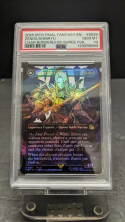 2025 MTG Final Fantasy Zenos Yae Galvus SURGE FOIL 0529 PSA 10 FF14 3 - Image 1