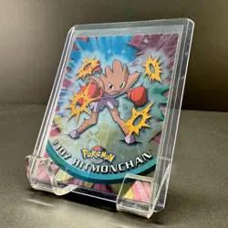 Hitmonchan #107 2000 Topps Series 2 Pokemon Blue Logo TV Animation Holo Foil - Image 3