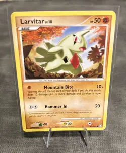 Vintage Larvitar 87/123 (Mysterious Treasures) - Common - 2007 - Pokemon Card - Image 1
