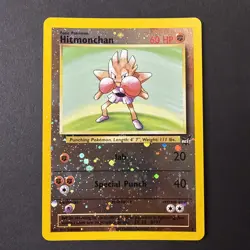 Pokemon TCG Hitmonchan WoTC Best of Game Promo #2 Reverse Holo LP - Image 1