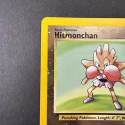 Pokemon TCG Hitmonchan WoTC Best of Game Promo #2 Reverse Holo LP - Image 2