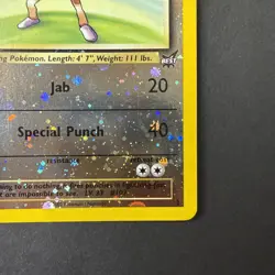 Pokemon TCG Hitmonchan WoTC Best of Game Promo #2 Reverse Holo LP - Image 4
