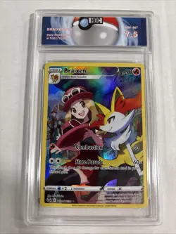 2022 Pokemon Braixen F/A #tg01 HGC 7.5 (sb5) - Image 1