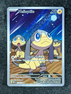 2025 Pokemon HELIOPTILE #143/132 Mega Evolution Illustration Rare Holo English - Image 1