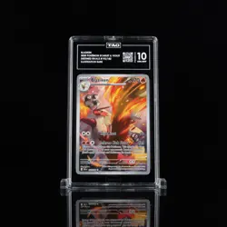 BLAZIKEN 2025 POKEMON #192/182 DESTINED RIVALS DRI ILLUSTRATION RARE TAG 10 - Image 1