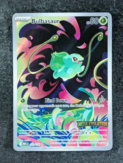 2025 Pokemon BULBASAUR #133/132 Mega Evolution Illustration Rare Holo English - Image 1