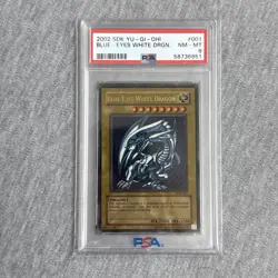 Blue Eyes White Dragon SDK-001 Ultra Rare Unlimited Yugioh PSA 8 - Image 1