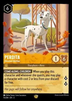 1x Perdita - Devoted Mother - 15/204 - Legendary NM-Mint Disney Lorcana: Into th - Image 1