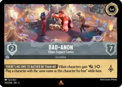 4x Bad-Anon - Villain Support Center - 203/204 - Rare NM-Mint Disney Lorcana: Sh - Image 1