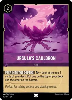 1x Ursula's Cauldron - 67/204 - Uncommon - Cold Foil NM-Mint Disney Lorcana: The - Image 1