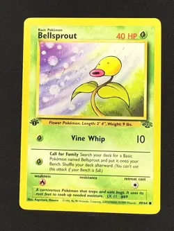 1999 POKEMON JUNGLE BELLSPROUT 49/64 1ST EDITION (COMMON) - Image 1